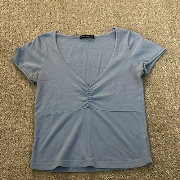 Women’s blue Brandy Melville cropped tee - Picture 1 of 4